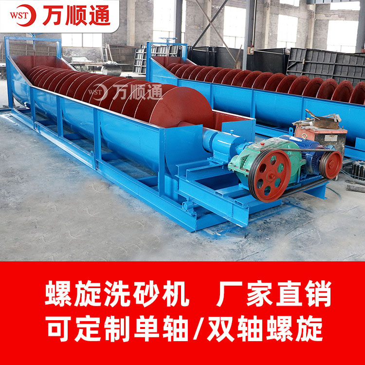 大型雙螺旋洗沙機移動式水洗沙蛟龍機小型機制砂清洗機洗砂設(shè)備
